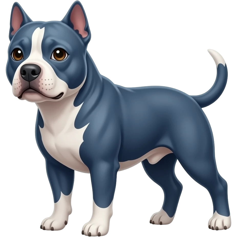 blue american staffy emoji