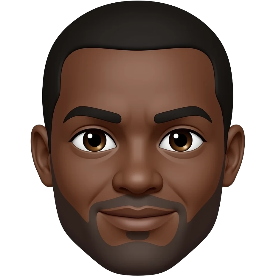 black face cropped ears emoji