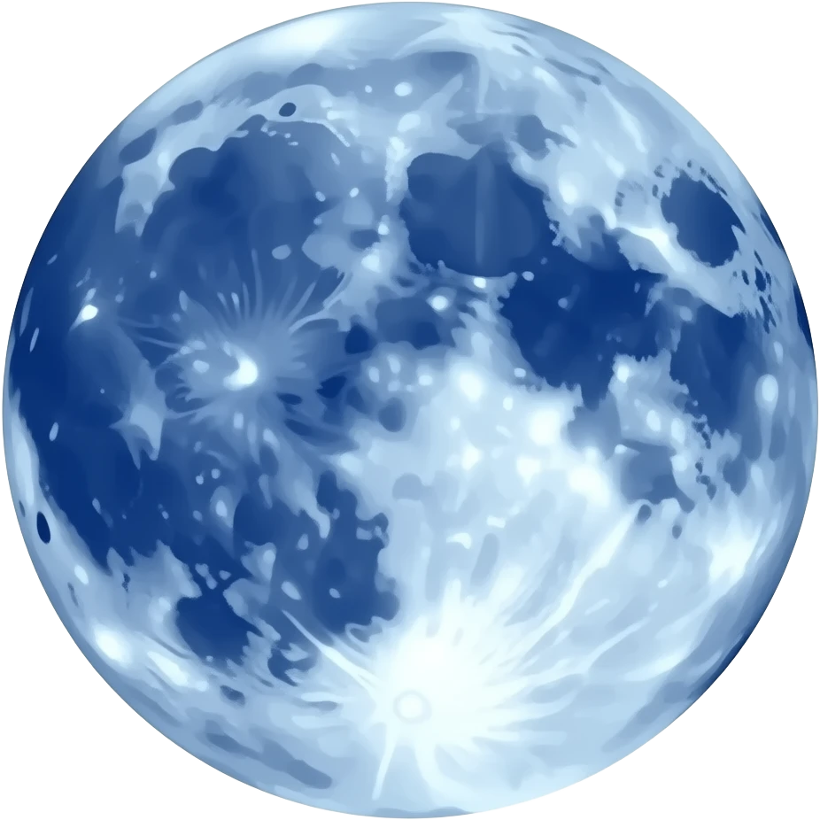 navy blue moon emoji