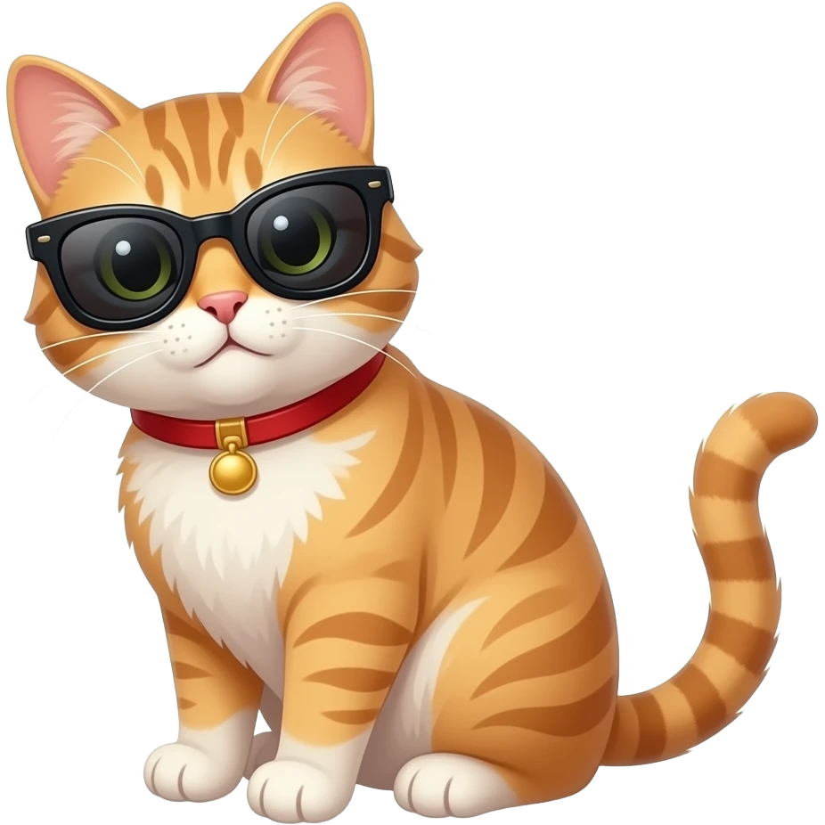 Cat wearing sunglasses emoji
