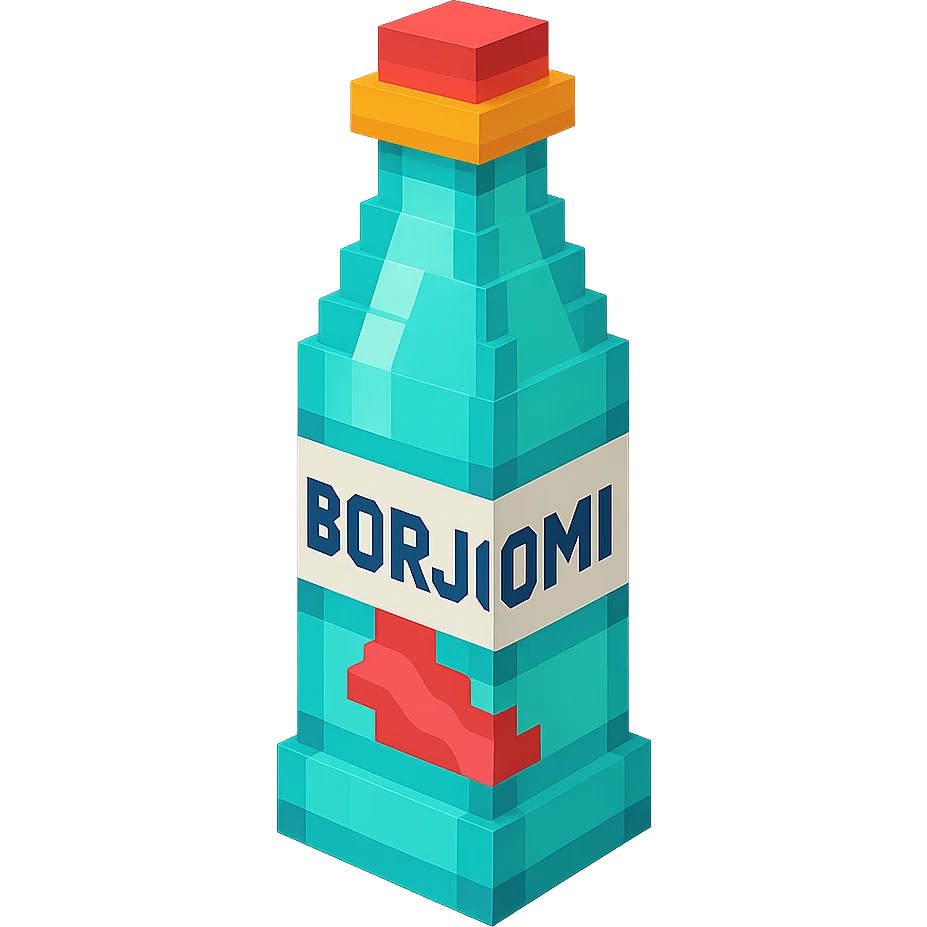 бутылка borjomi, no background emoji