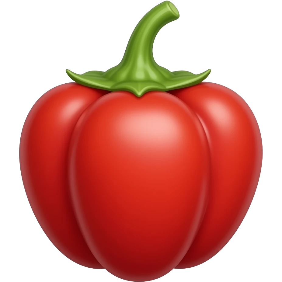 Ghost Pepper (Species of chilli) (Bhut Jolokia) (No ghost) (Fat at the top, skinny at bottom) emoji