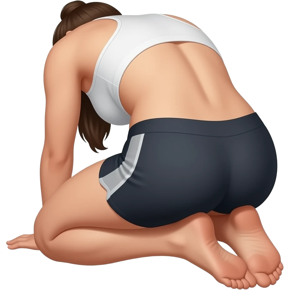 kneeling on the floor with your buttocks resting on your heels, which improves circulation, stretches the front of your feet and lower legs, and makes your knees more flexible emoji