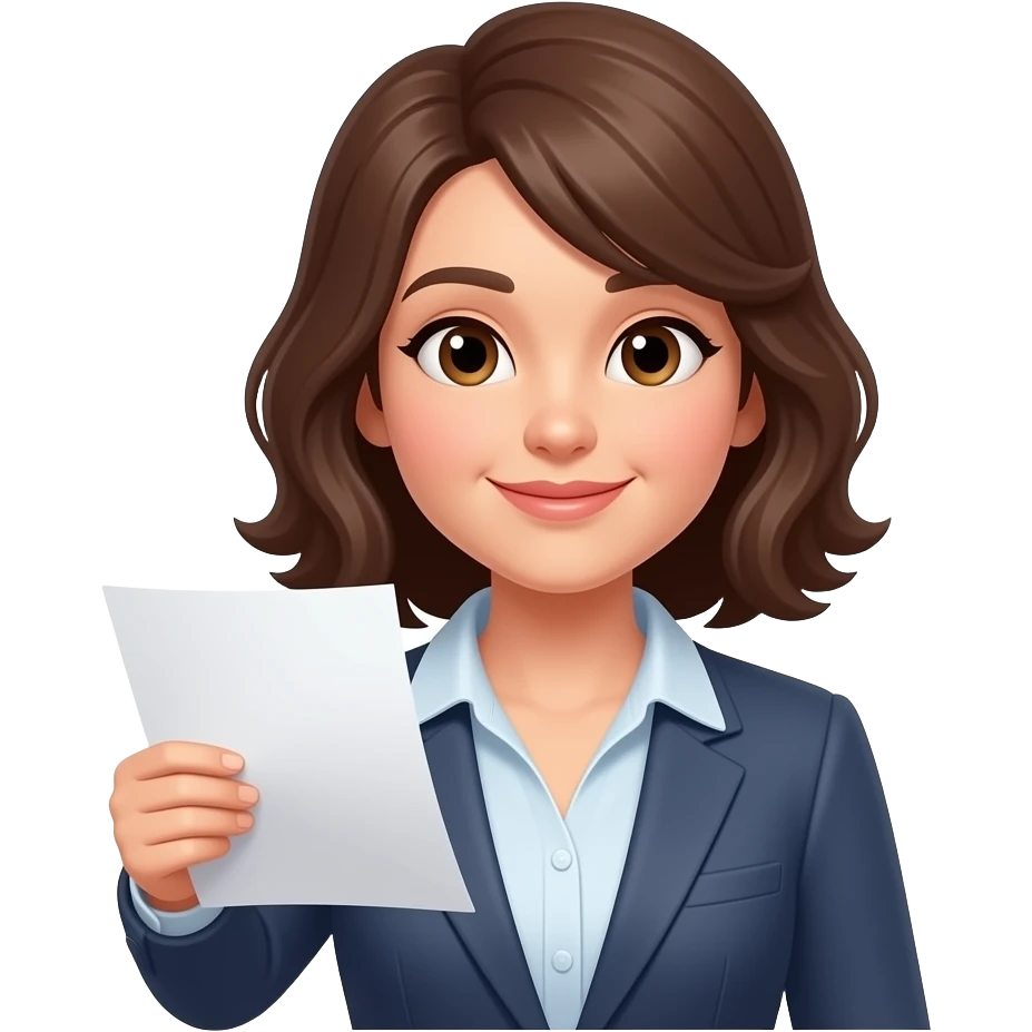 종이를 들고있는 여성 emoji