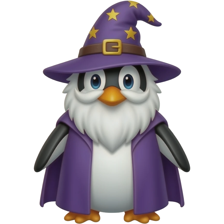 Penguin Wizard emoji