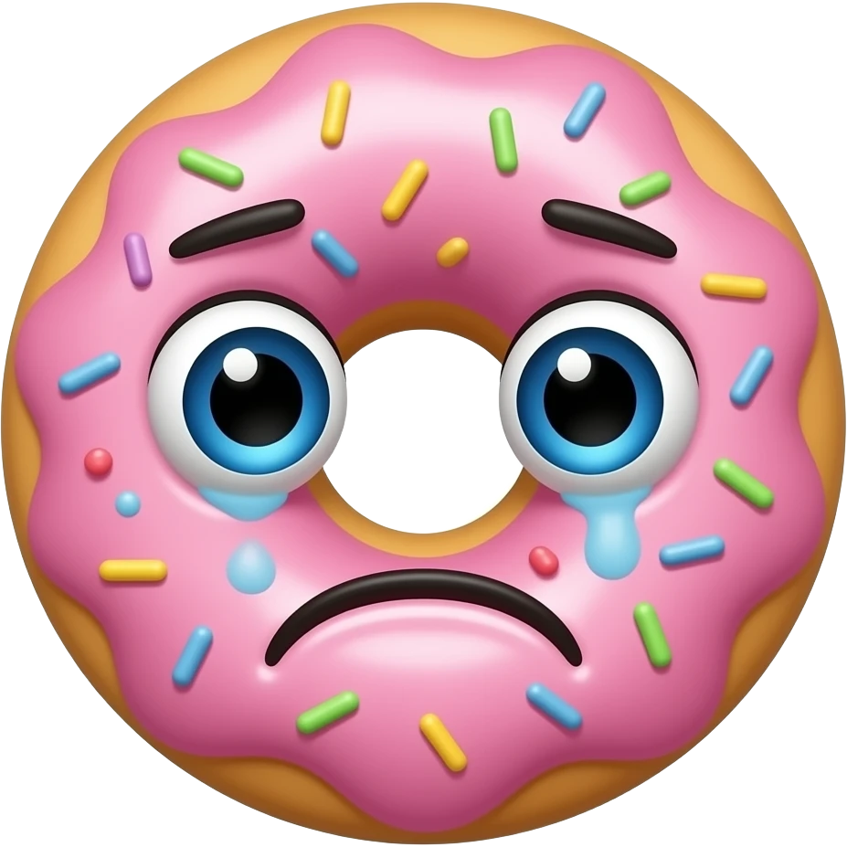 Face 😳 +Donuts emoji