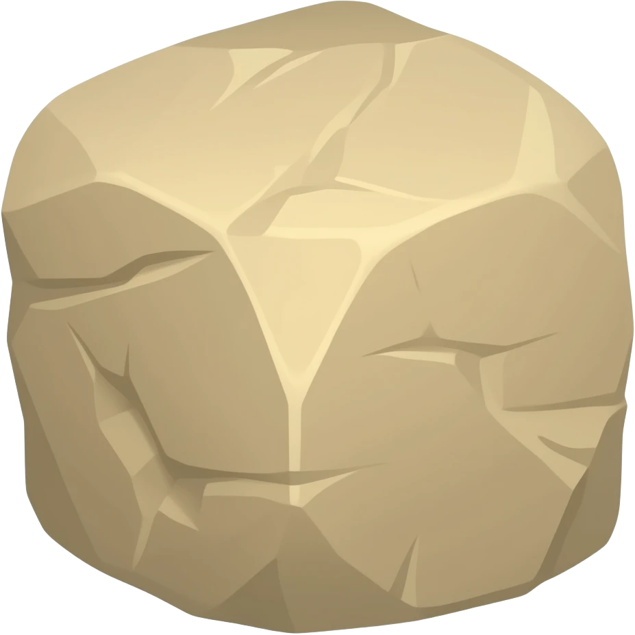 Pale sandstone block emoji