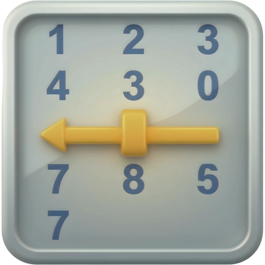 Number line emoji