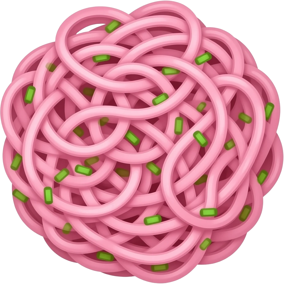 Pink Noodles emoji | AI Emoji Generator