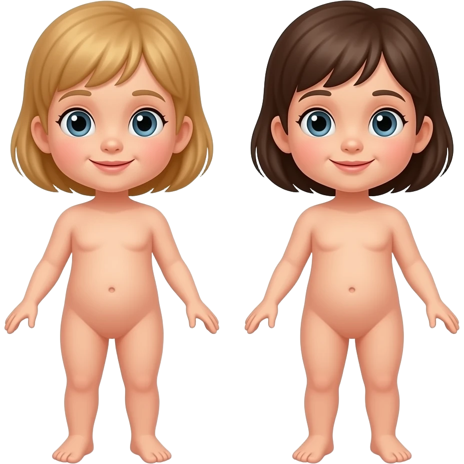 Naked childrens emoji