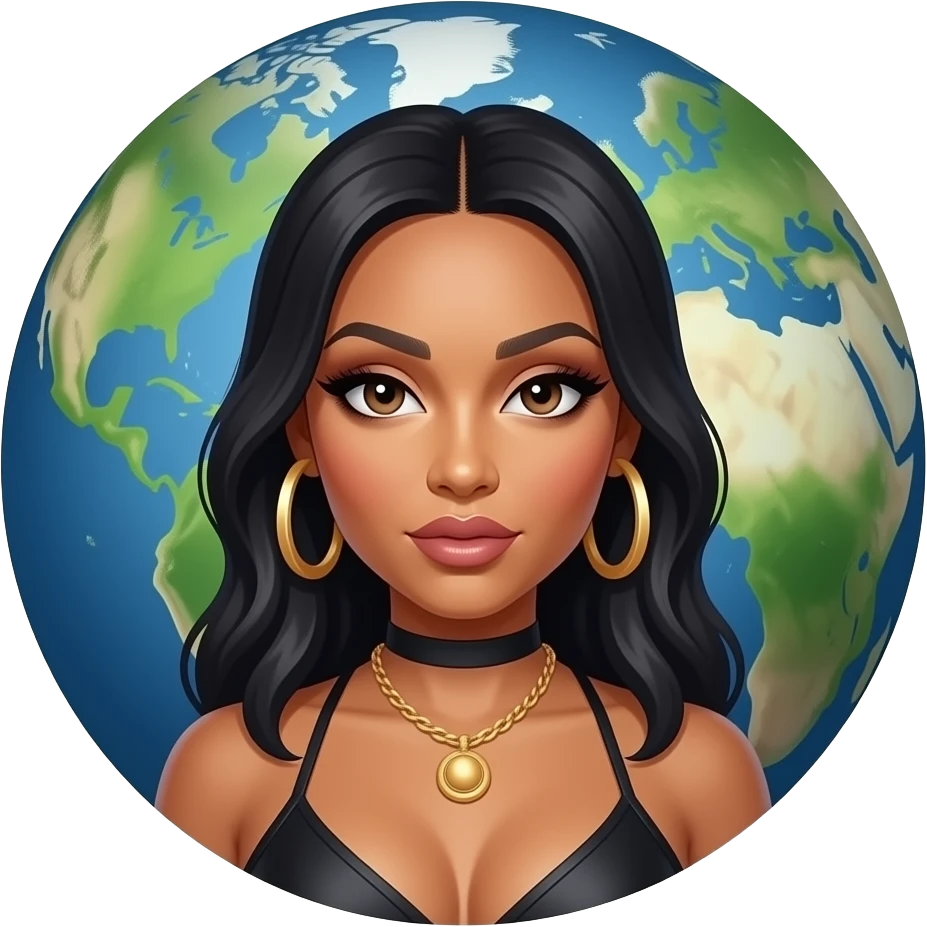 Nicki Minaj planet emoji