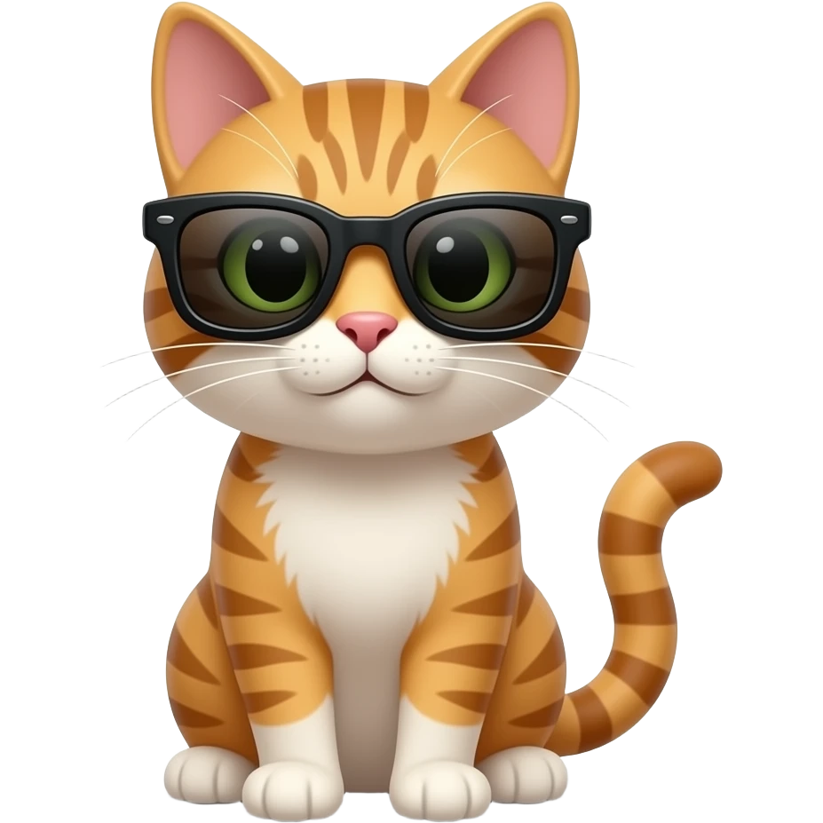 Cat wearing sunglasses emoji