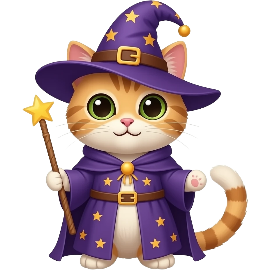 Sihirbaz kedi emoji