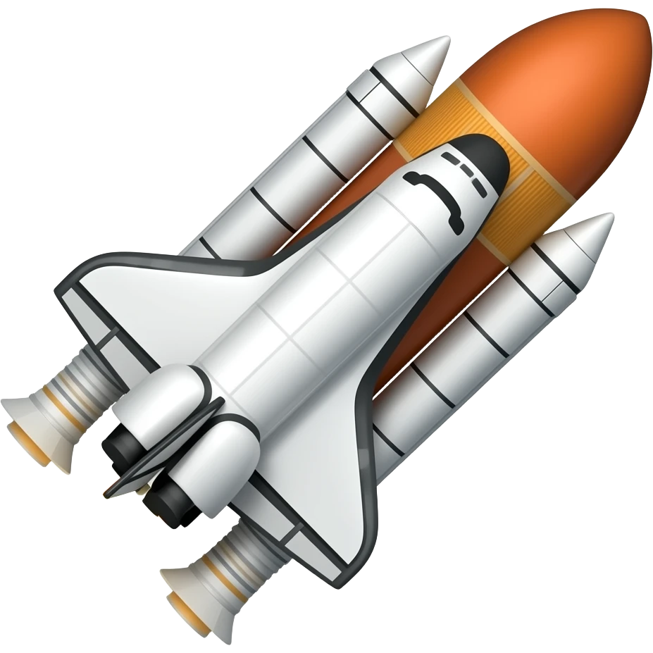 Space shuttle launch emoji