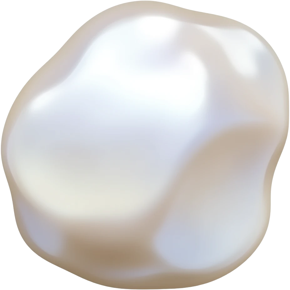 BAROQUE irregular pearl emoji