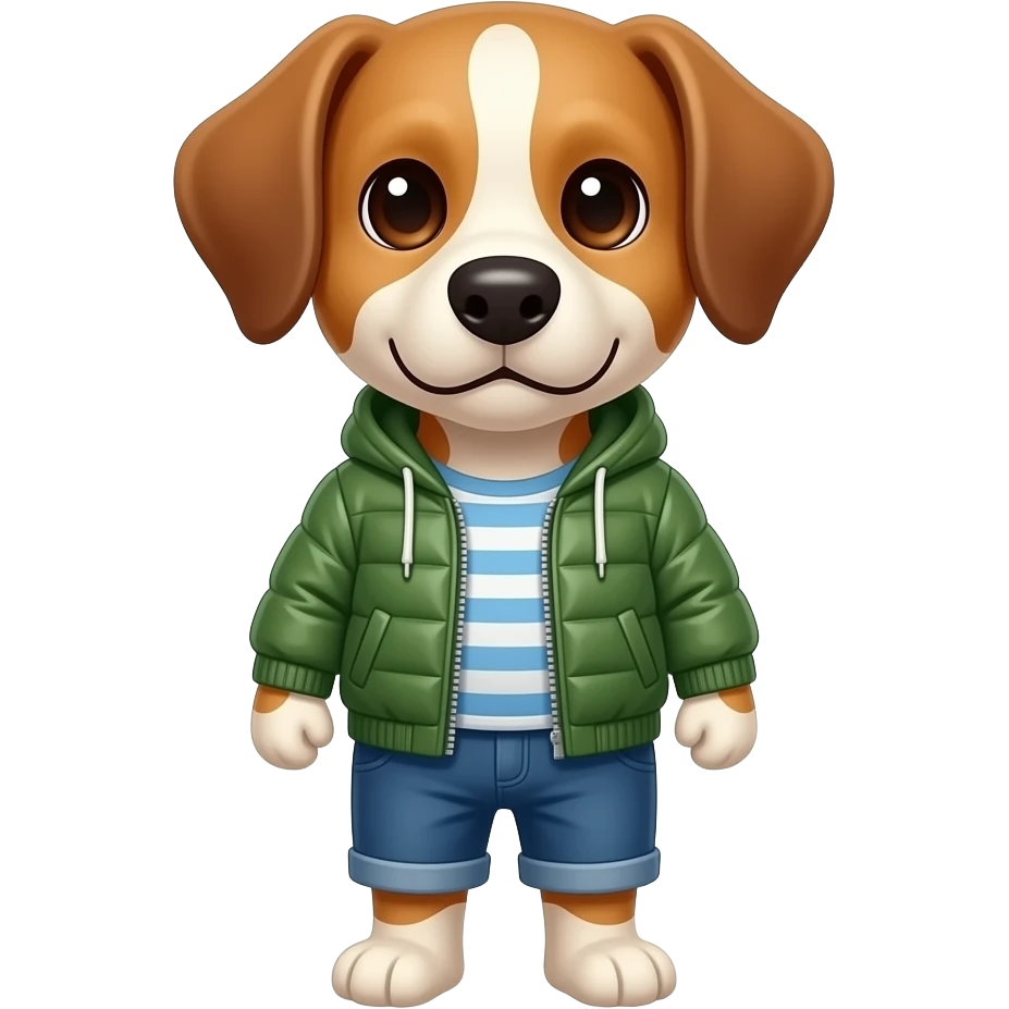 dog in jacket emoji
