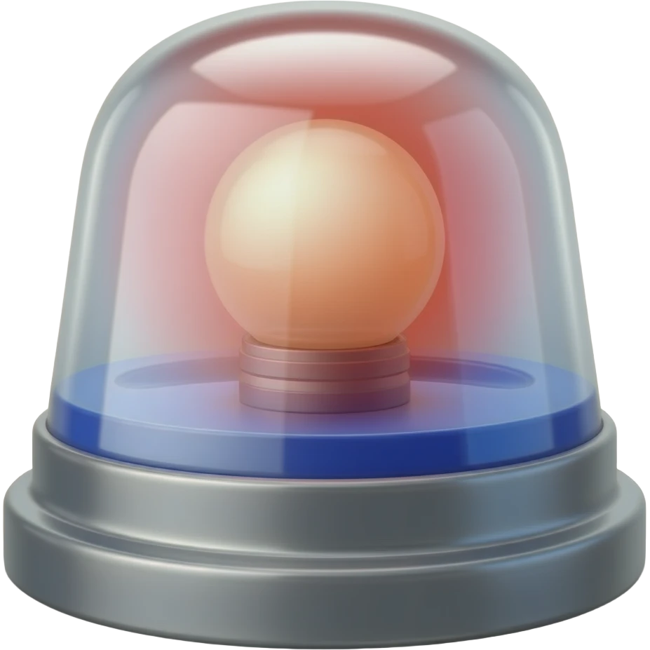 آژیر قرمز و آبی متحرک باشه emoji