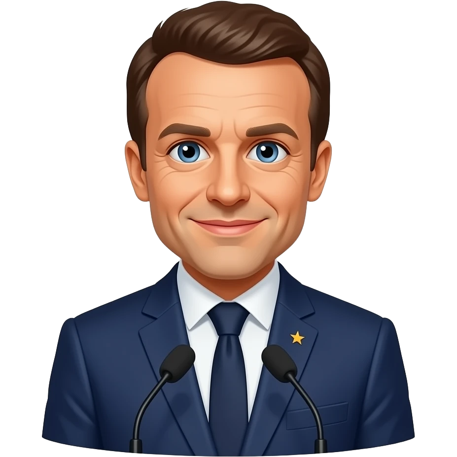 Emanuel macron qui dit for sur emoji
