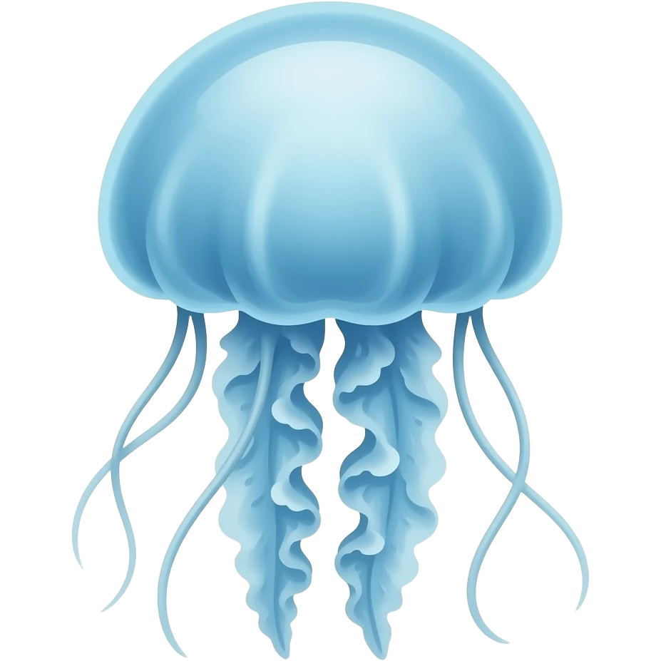 Jellyfish sky blue emoji