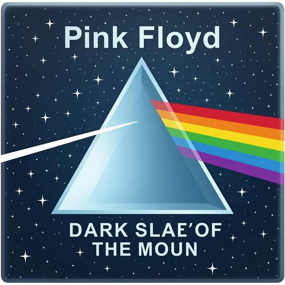 pink Floyd dark side of the moon prism emoji