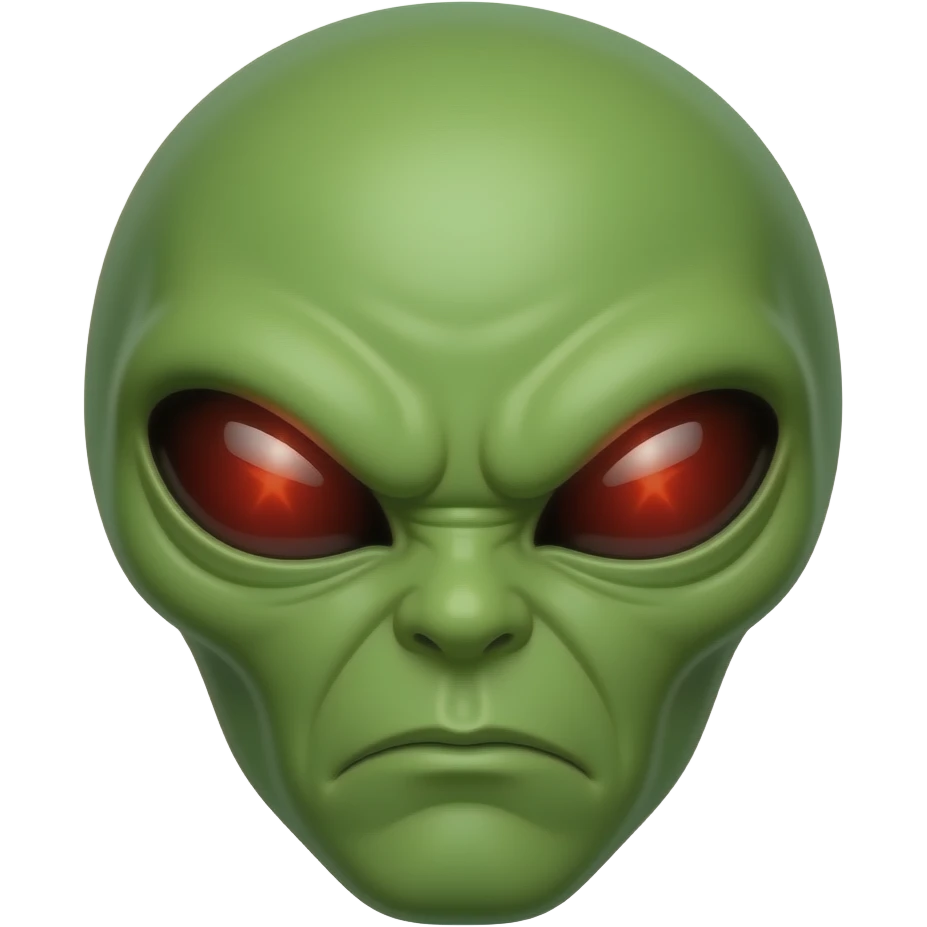 Зелений злий незнайомець emoji