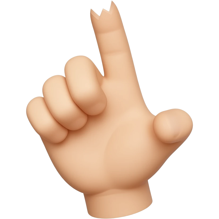 Chopping a finger off emoji