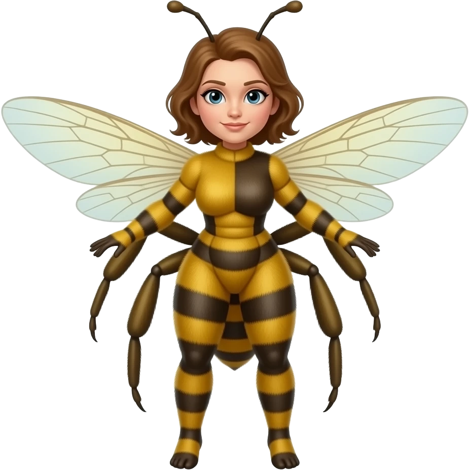 Make the ant half beemake it a girl emoji