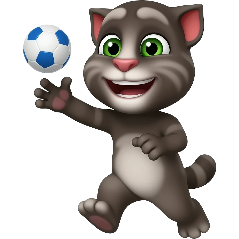Talking Tom play shit emoji