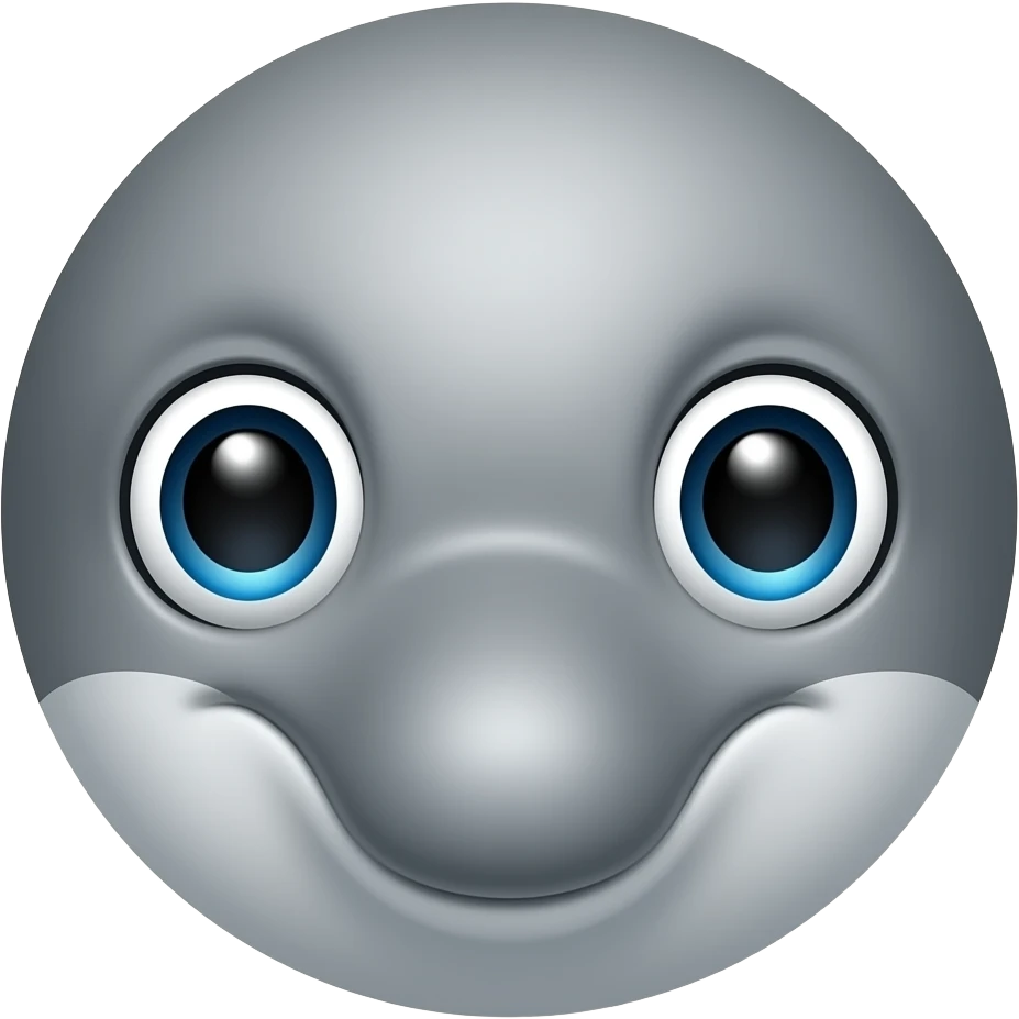 Dolphin face emoji