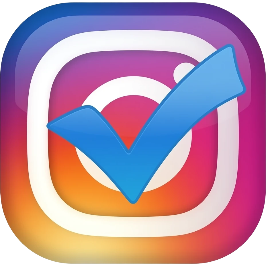 Instgram Verification badge blue tike emoji