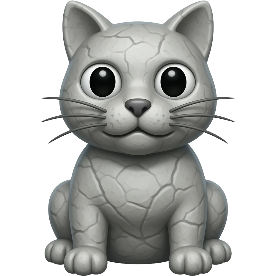 stone totem stone cat emoji