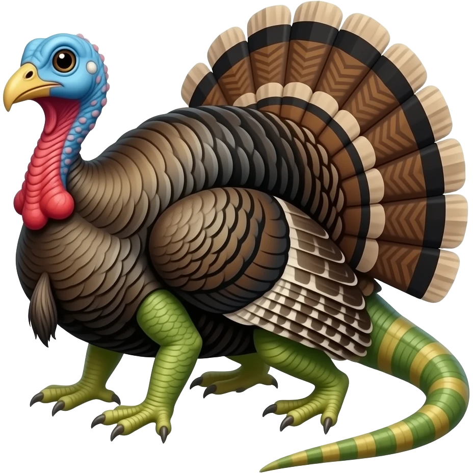 🦎 and🦃 hybrid emoji