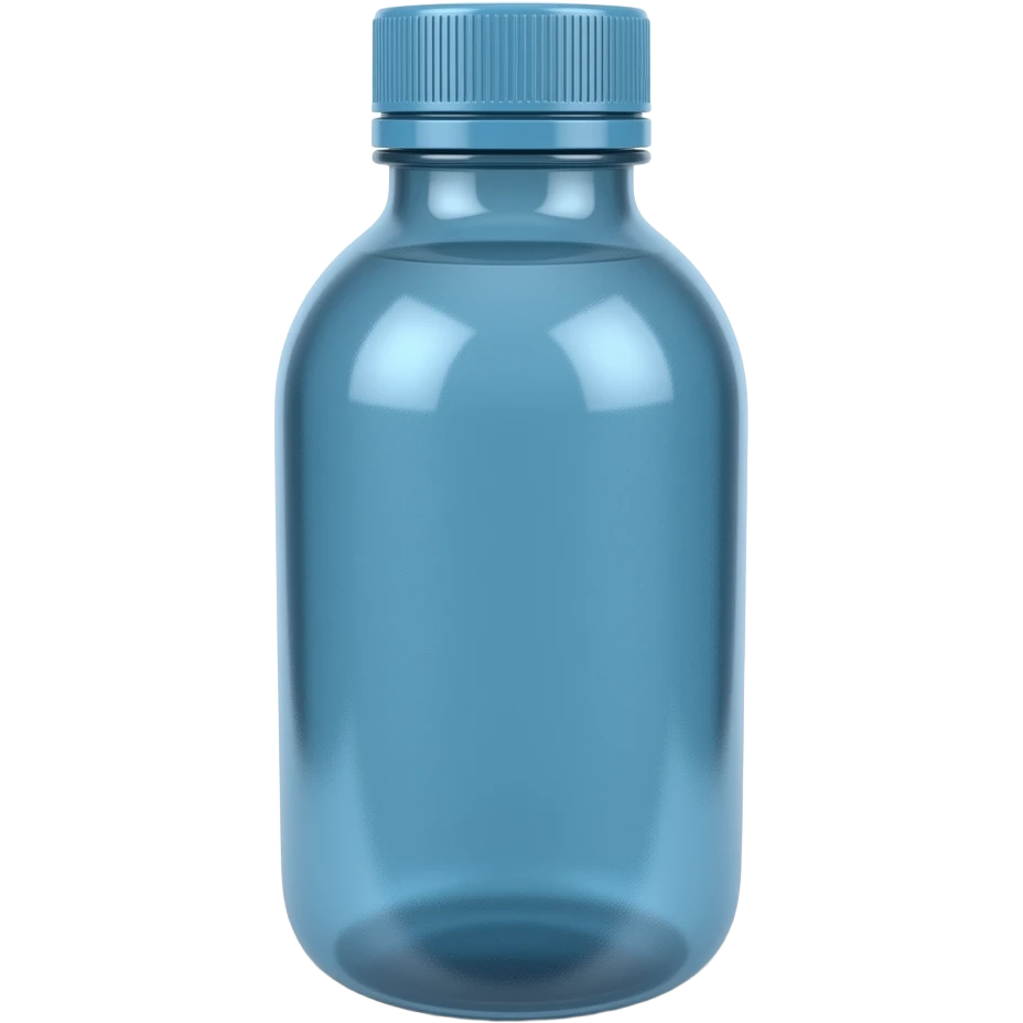 gourde stanley bleu, la vue est en 3 quart emoji