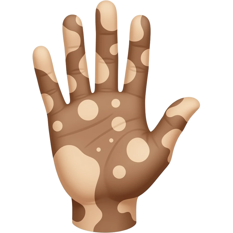 vitiligo hand emoji