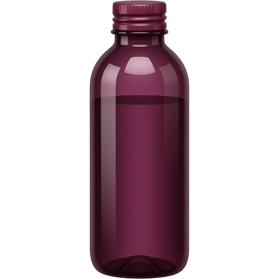 water bottle dark burgundy emoji