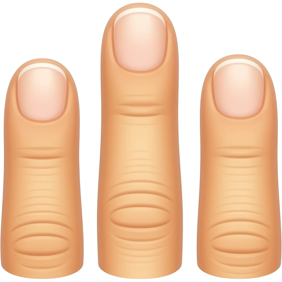 3 fingers emoji