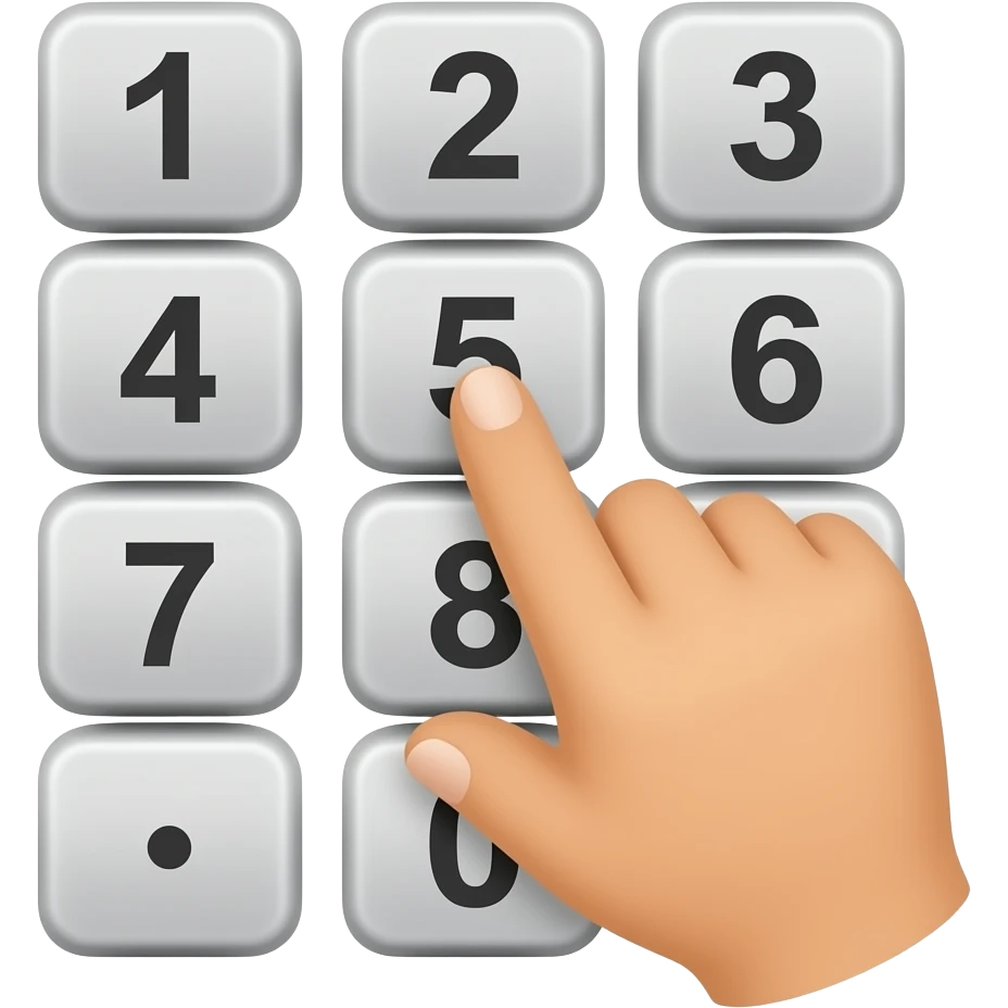 press numbers emoji