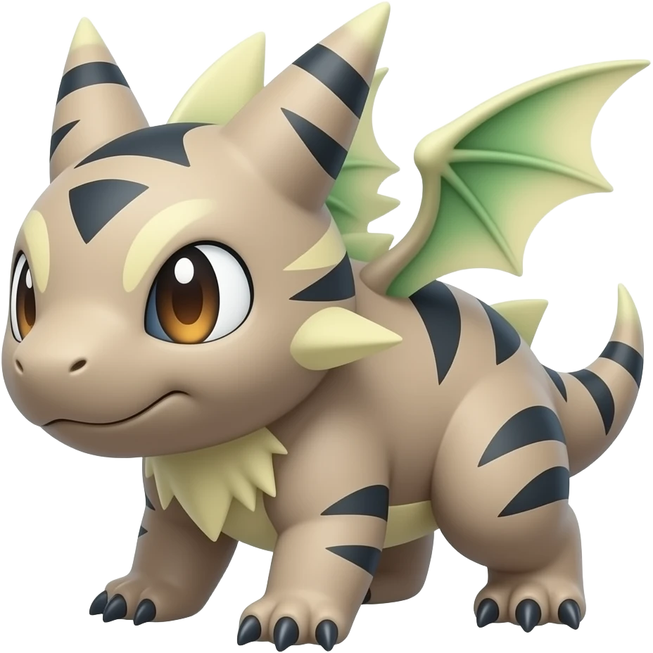 Guilmon-Scizor-Bisharp-Darkrai-Latias-Koraidon-Fakémon-Animal-hybrid, full body emoji