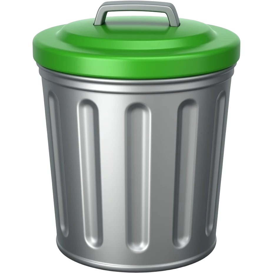 Trash bin emoji