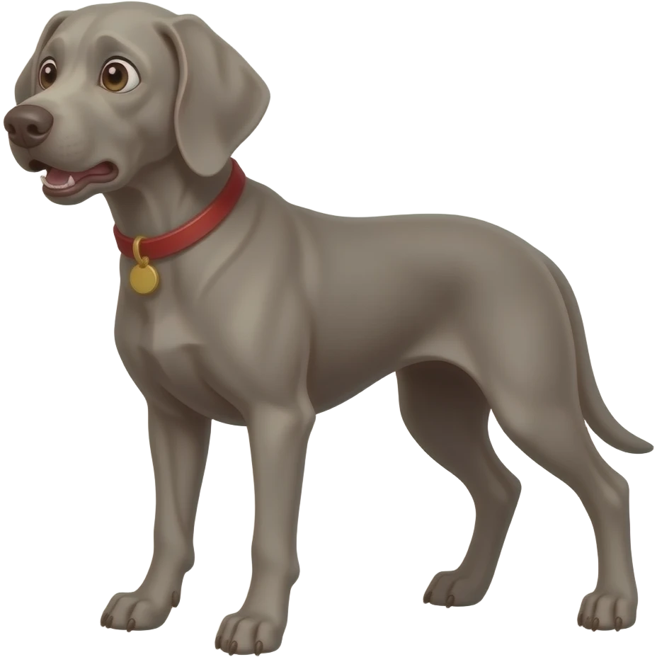 weimaraner panic emoji