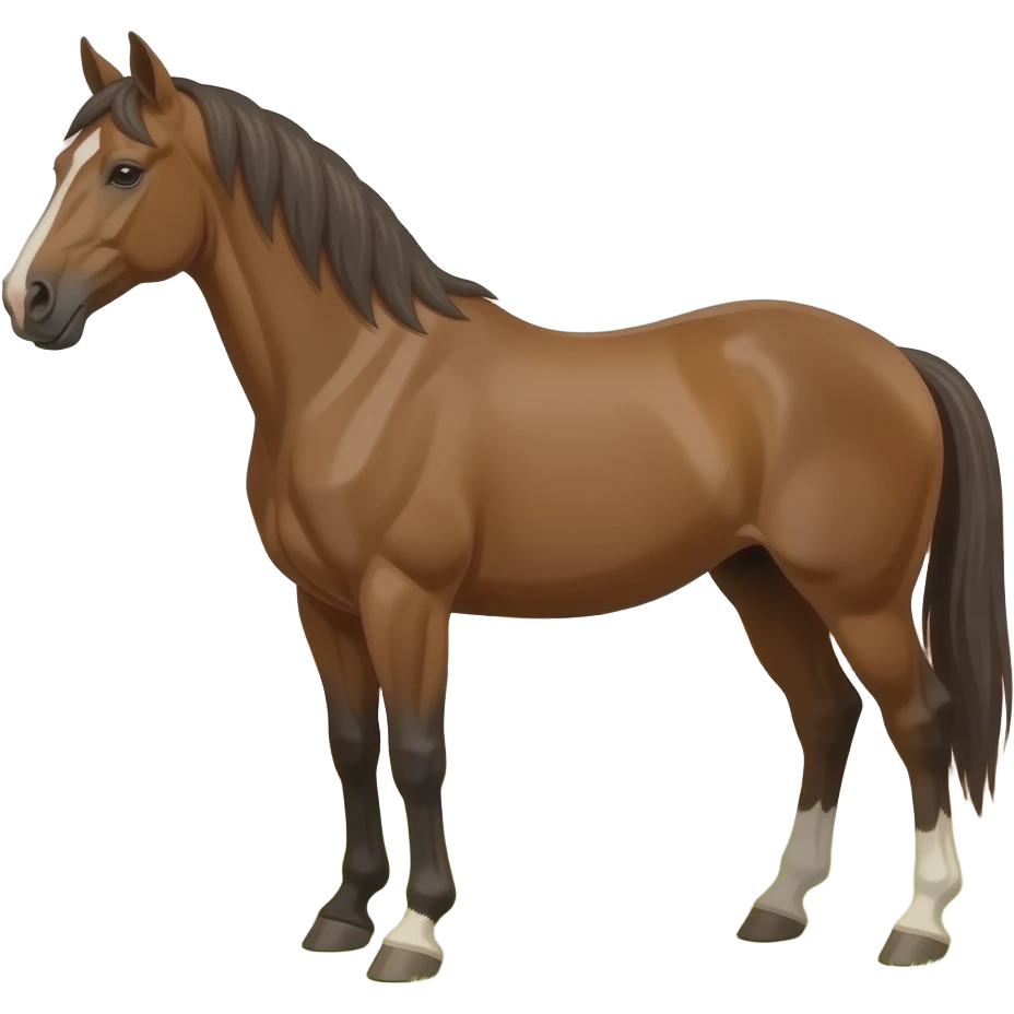 The horse is at the Big paddock BIG fence. emoji