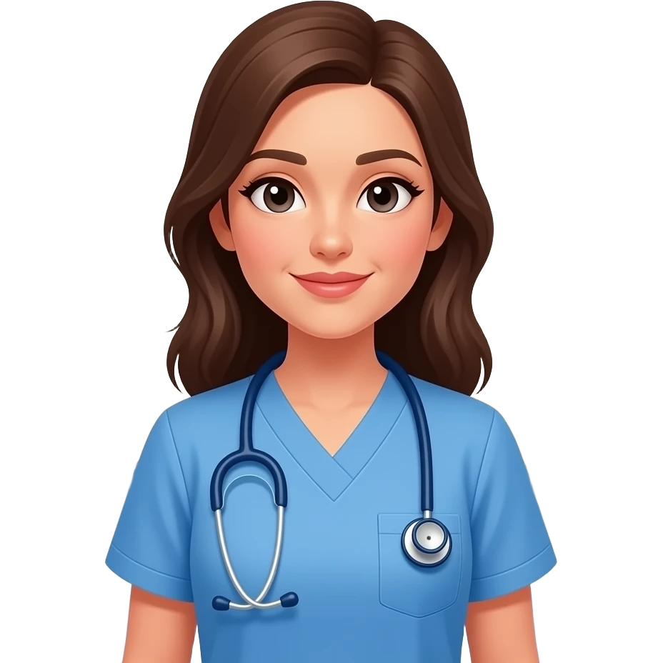 🩺👩🏽‍⚕️🏥⚕️🟫 emoji