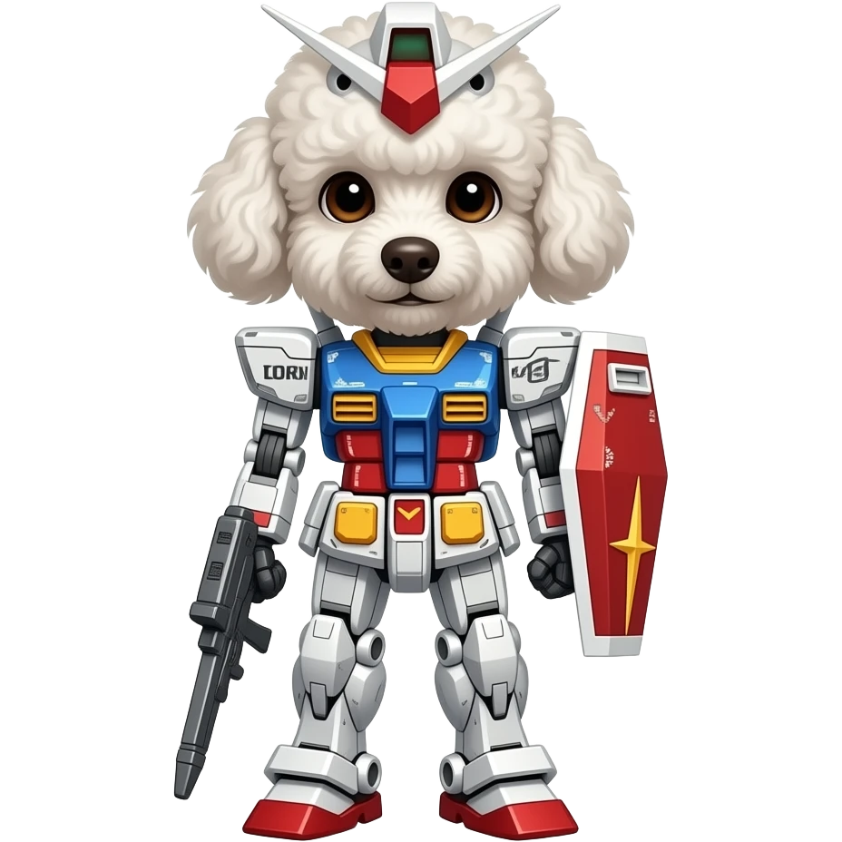 poodle gundam emoji