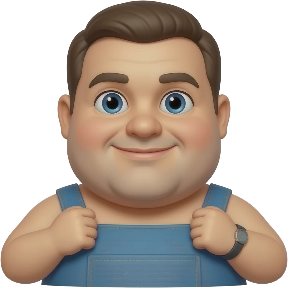 Un gordo como una granja emoji