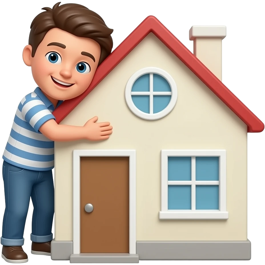 abrazando una casa emoji