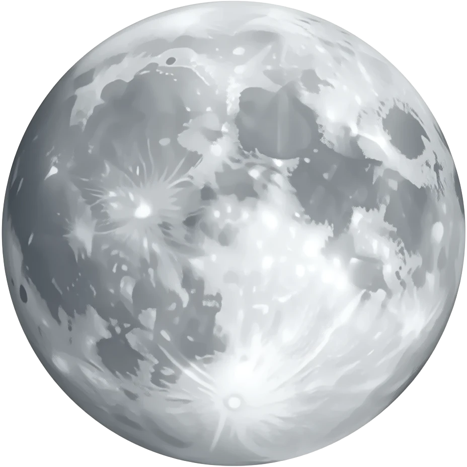 full moon emoji