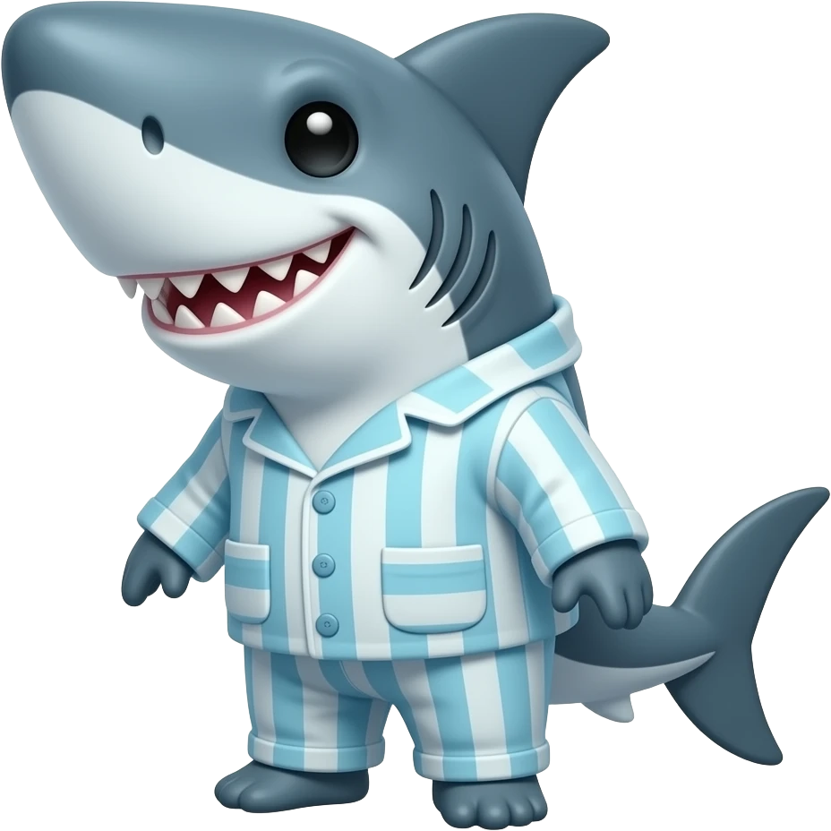 shark pijama emoji