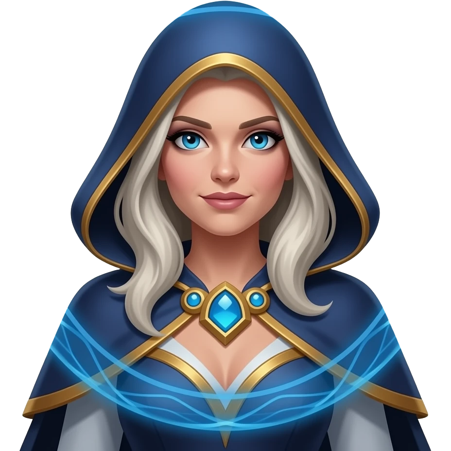 warcraft fantasy mage woman in blue acrane barrier emoji
