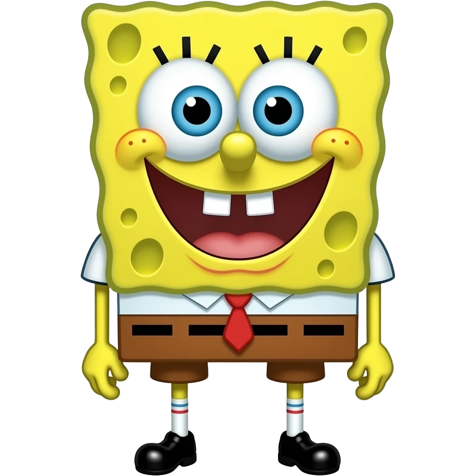 Bob esponja para colorir emoji