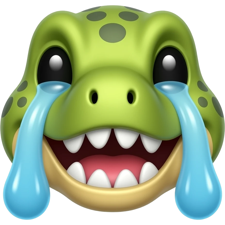 dinosaur faca plače od smeha emoji